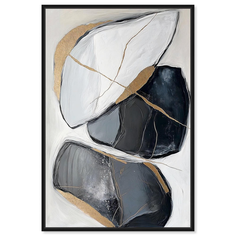 Earth's Treasures II par Art Remedy, Cadre flottant, H 16 po x l 11 po, Noir