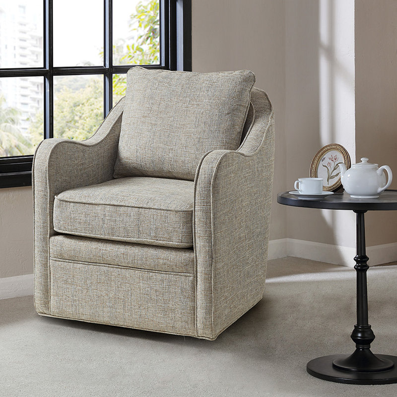 Fauteuil pivotant à large siège