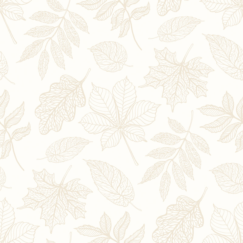 Leaf Silhouette - Oatmeal