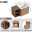 Meuble-lavabo mural 40 po avec lavabo en céramique blanche, porte à fermeture en douceur et tablettes de rangement