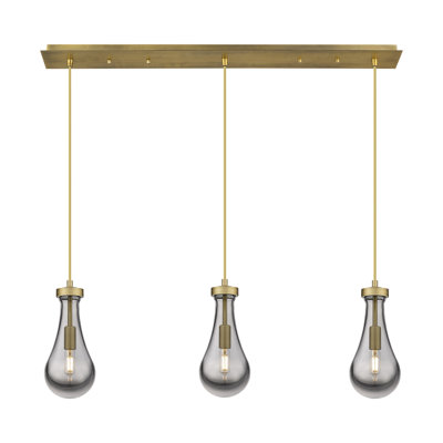 Luminaire suspendu en grappe à 3 lumières Scholten