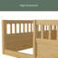Structure de lit au sol avec clôture, structure en bois pour enfants pour la salle de jeux-1949118537-1949118539