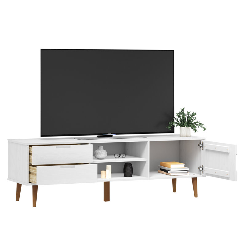 Unfinished TV Stand for TVs up to 70", White