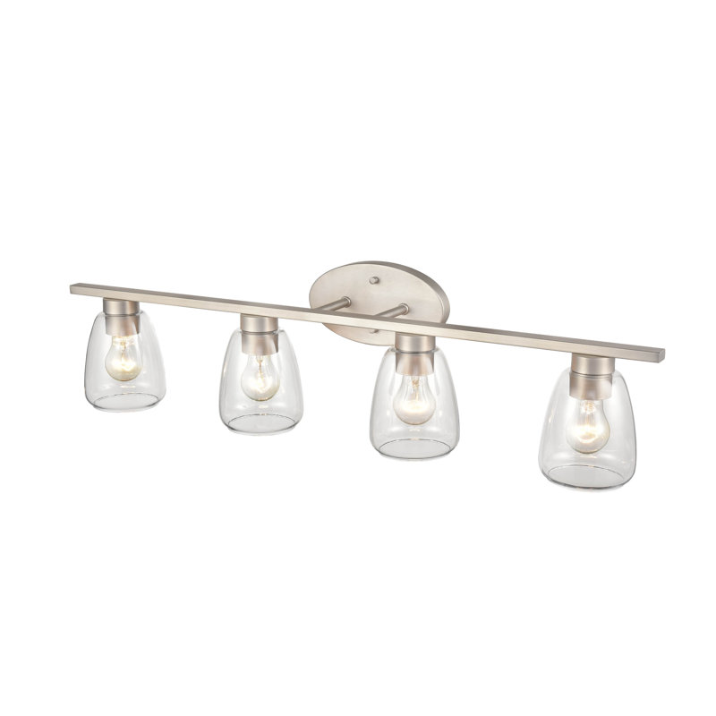 Ikard 4 - Light Dimmable Vanity Light, Satin Nickel