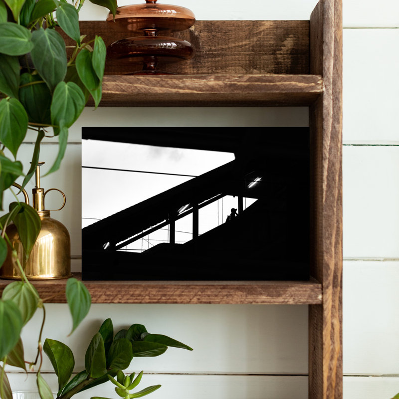 Contemporary Art Abstract Contemporary Urban Architecture Wall Art 1 Piece Wrapped Canvas Wall Art, 20.32 cm H x 30.48 cm W