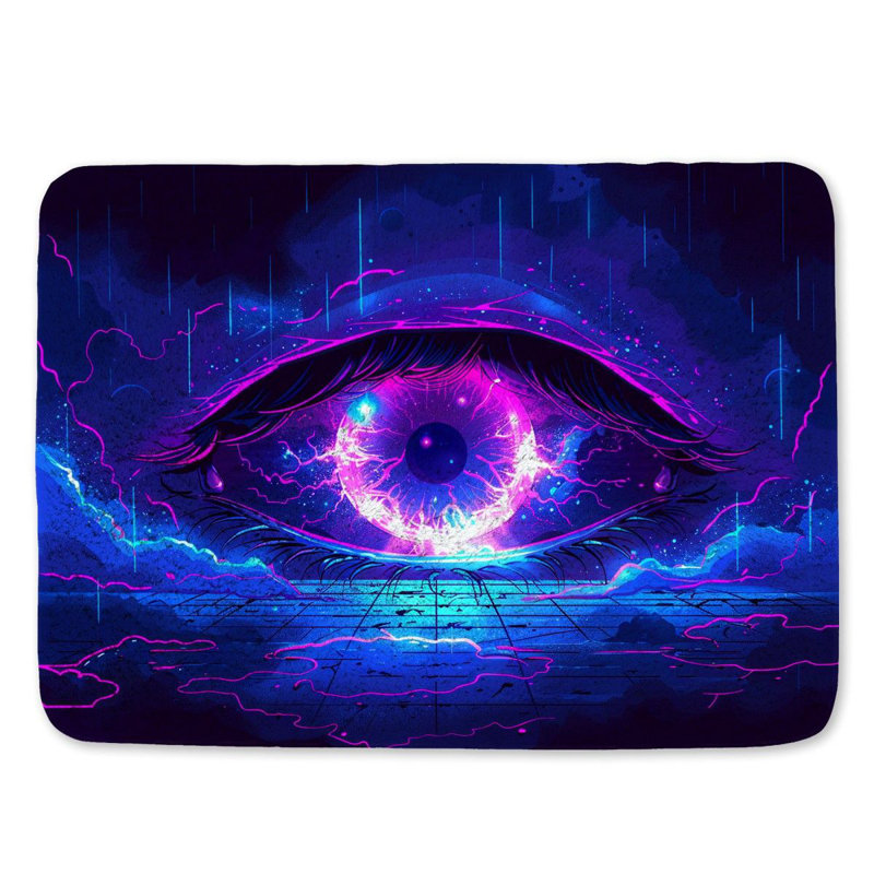 Tapis de bain en microfibre / microsuède Darshana, L 21 po