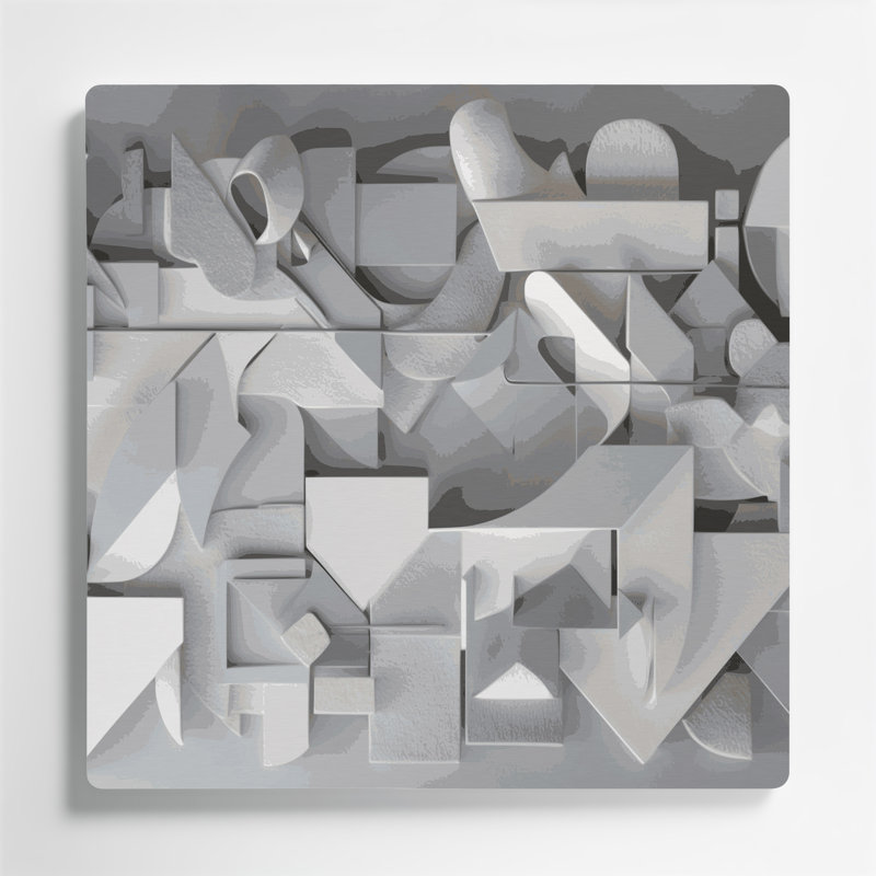 Minimalisme 9, art mural en métal vert, H 12 po x l 12 po