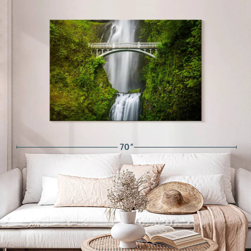 Alvord Multnomah Falls Bridge, 32" H x 48" W