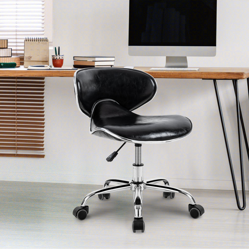 Tabouret de pédicure bas pivotant et réglable avec dossier, idéal pour les prothésistes ongulaires, les salons de beauté, les spas, les salons de tatouage, les laboratoires et le secteur médical. Capacité : 136 kg (300 lb). Couleur : noir.