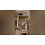 Arbre à chat 79,9 pouces pour chats d'intérieur, poteau à griffes multicouches avec grande plateforme, 2 grottes, 7 poteaux en sisal, pompons, panier à chat, hamac, convient aux chats, gris clair-489551145-489551146