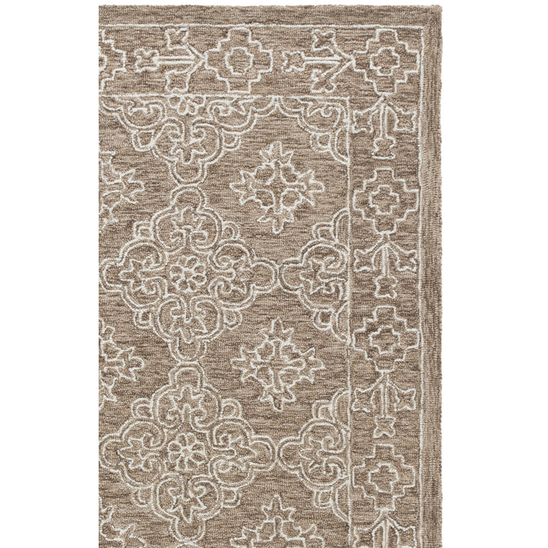 Martha Stewart 3860, laine 85% touffetée à la main; Tapis damassé 15% coton, Tapis de couloir 2 pi 3 po x 8 pi 0 po