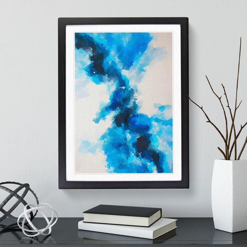 Only Memories Abstract - Framed Print, Black, 64cm H x 46cm W x 2cm D