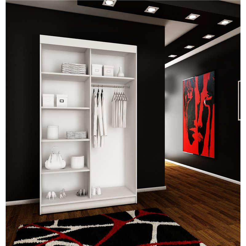 Akaylah 2 Door Wardrobe, White