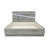 Modern Gray Panel Platform Bed Queen size with 3 Modes LED Light