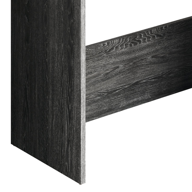 Bureau moderne et minimaliste compact - gris foncé, Gris foncé