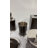 Maebrie 5-Piece Silver Dark Brown Embossed Bathroom Accessory Set - Elegant Christmas Gift Decor