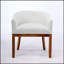 Chaise demi-tonneau rembourrée Mid-Century-1368517252
