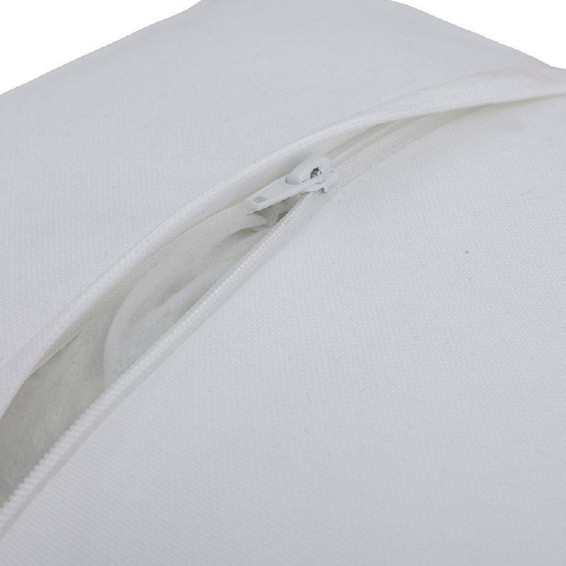 East Green 18 X 18" Square Outdoor Accent Pillow, White With Black Piping, White/Black Piping