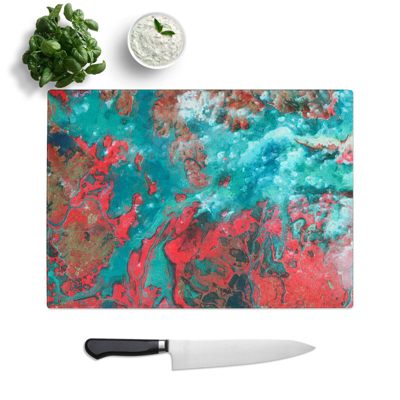 Tempered Glass My Imagination Chopping Board, 28.5 cm W x 20 cm L