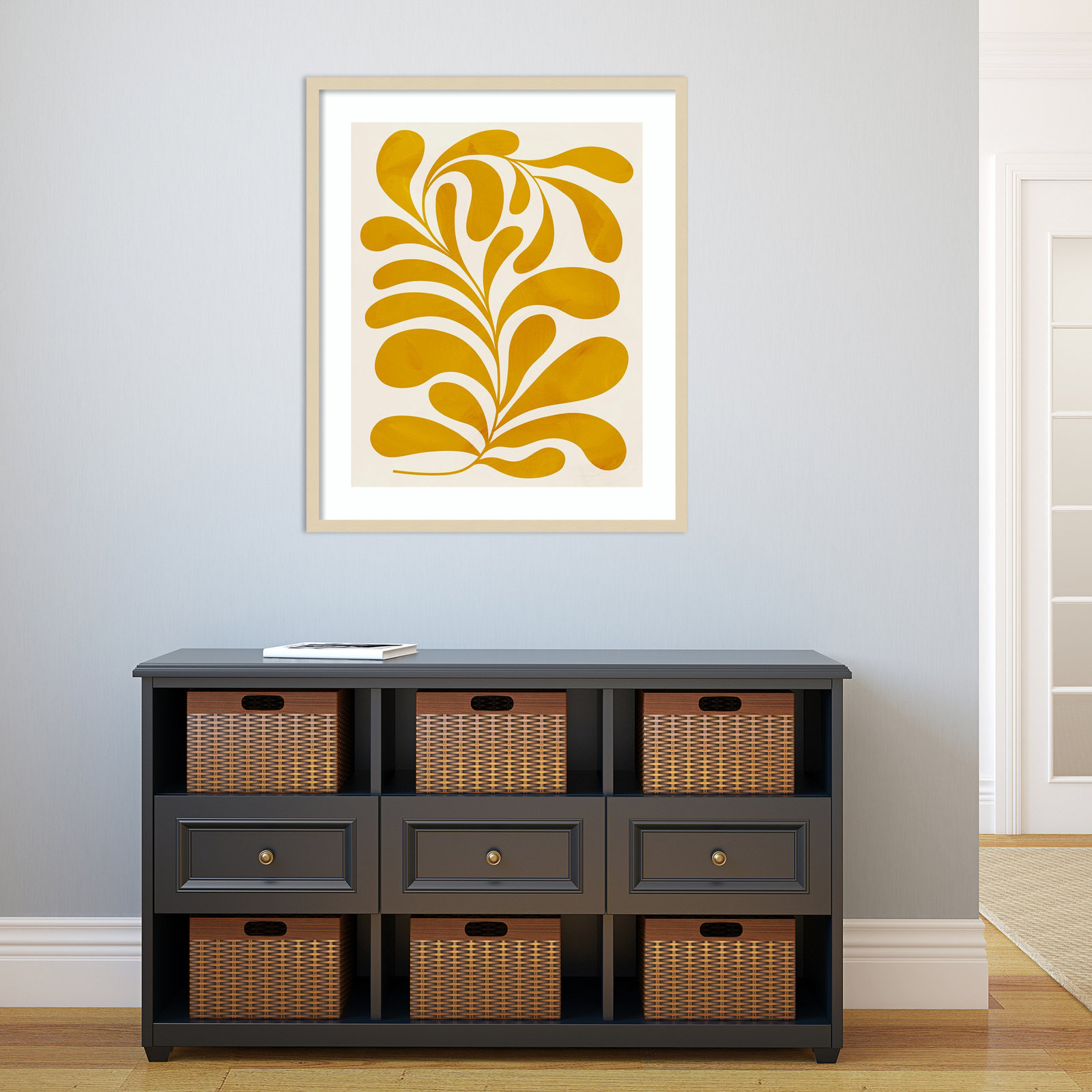 Goldenrod II by Grace Popp, Natural, 33" H x 28" W x 1" D