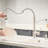 Pull Down Single Handle Kitchen Faucet-121504530