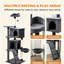 160cm Large Multi‑Level Cat Tree Tower with Condos, Hammock & Sisal Scratching Posts, Dark Grey