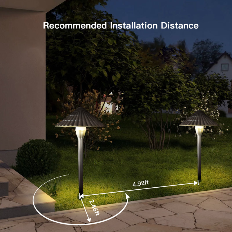 Bronze Aluminum LED Pathway Light Kit, 4 Pack