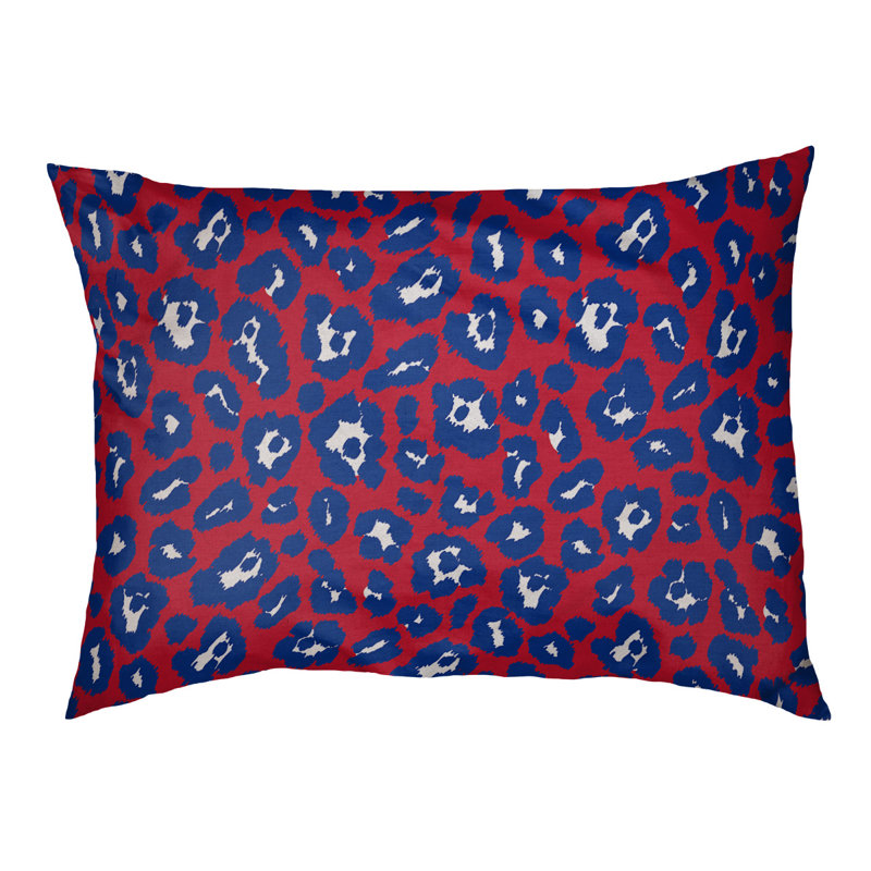 Coussin pour chien Baltimore Football, Grand (l 30 po x P 40 po x H 5 po), Rouge / Blanc / Bleu