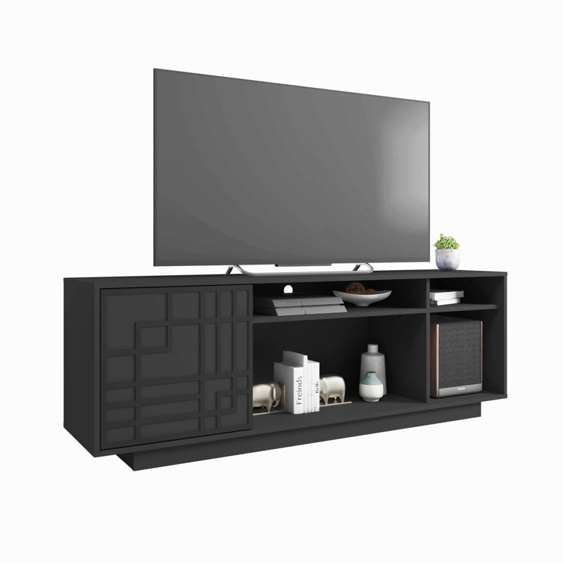 Meuble télé contemporain pour téléviseur de 70 po ou moins Techni Mobile, Noir