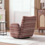 Chaise de loisir pivotante à 360 ° - Tissu bouclé et mousse haute résilience-1629417954