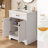 28" Single Bathroom Vanity With Ceramic Top And Double-Door Storage Cabinet-738505175