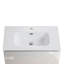 Morgan Contemporary Integrated Basin With Premium Ceramic And High-Gloss Finish  (Sink Only)