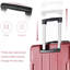 Valise rigide, valises en ABS léger et durable avec roues doubles, bagage à carreaux extensible de 24 po 24 po-129591789