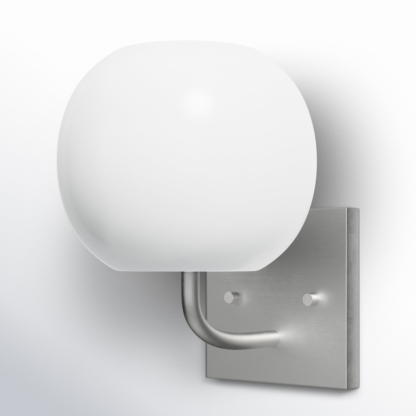 Jorund Single Dimmable Vanity Light, No, Brushed Steel