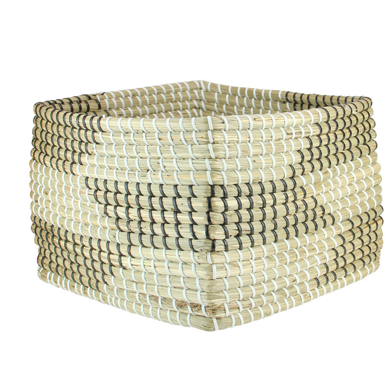 Panier de 12,5 po tissé brun