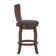 Morgan Swivel Upholstered Counter Stool with Solid Wood Frame