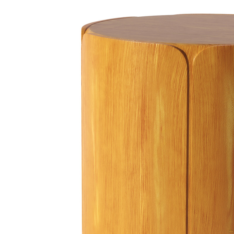 Table d'appoint intérieure ronde 19,29 "H, Naturel