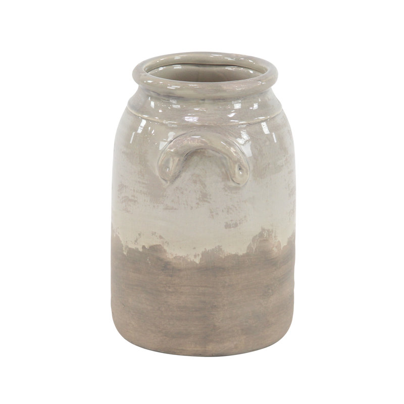 Vase de table rustique Cydnee, Beige