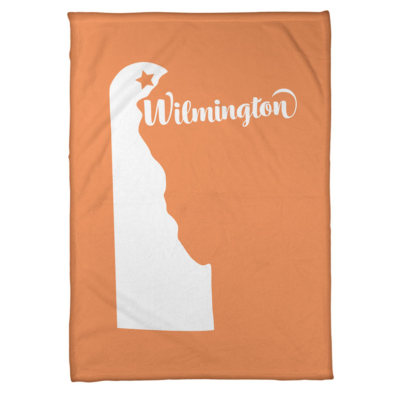 Sewn Throw Blanket, 62.5" W x 82.5" L, Orange
