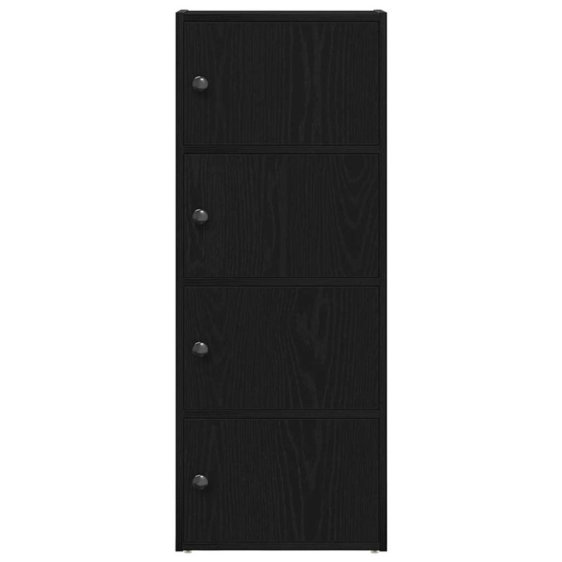 Bibliothèque compacte vidaXL, (4 tablettes) H 40,2 po x l 15,7 po x P 9,4 po, Chêne noir