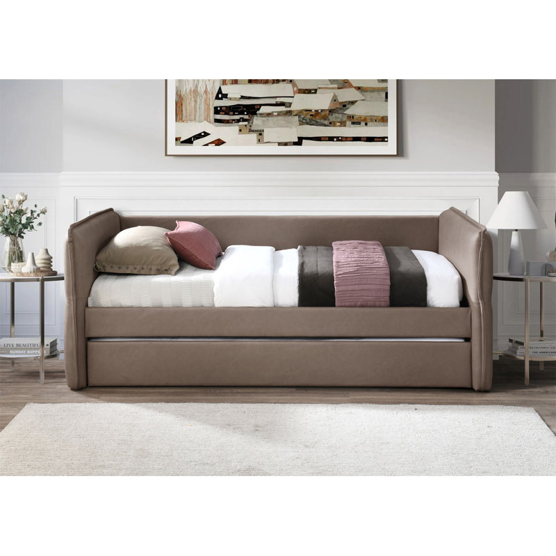 Lit gigogne Khadim, Marron foncé