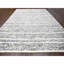 Tapis surdimensionné en laine noué à la main noir et blanc 12 pi 4 po x 18 pi Striae 1B6F6C80F5434D1AAAA09E26DA58CEC4