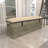 Cole and Grey Metal Galvanized Gray Room Storage Bench with Cream Burlap Top and Black Latches	-1533640213