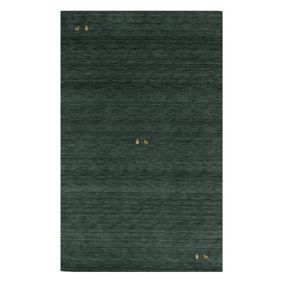 No-Shedding Hand Loomed Gabbeh Rug, 100% Wool, Solid Colour, Fade & Stain Resistant, Durable