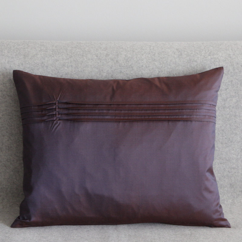 Suffield Rectangular Throw Cushion, Aubergine