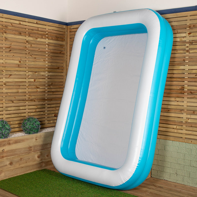 2.6M X 1.7M Jumbo Rectangular Inflatable Garden Paddling Water Pool, 48cm H x 260cm W x 170cm L