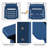  5 Pieces Outdoor Patio Bar Set, Oversize Tall Adirondack Bar Chair And Table Set-1378643315