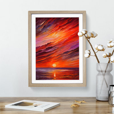 Ocean Sunset View No.7 - Framed Print