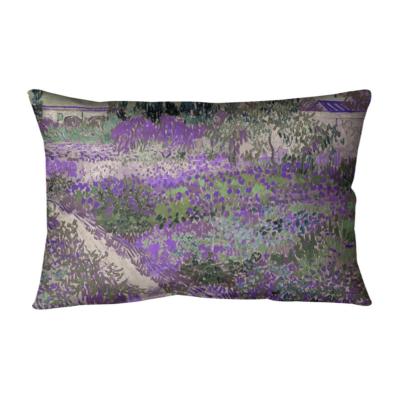 Vincent Van Gogh Reversible Throw Pillow, 20" x 14", Down Alternative, Purple
