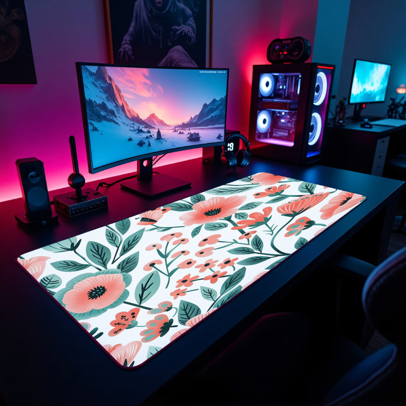 Polyester Desk Pad, 14.4x12.1